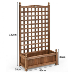 T&otilde;stetud peenar 64,5x28x120cm, pruun