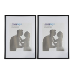 2 pildiraami komplekt 30,5x22x2 cm, must/valge