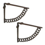 Riiulikandurid Relaxdays 10051153_93, 2 tk, 17,5 &times; 4 &times; 21 cm