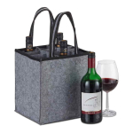 Pudelite kandekott Relaxdays, 9 pudelile, 24 &times; 45 &times; 24 cm