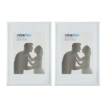 2 pildiraami komplekt 30,5x22x2 cm, valge