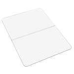 Plastikust toolimatt kodukontorisse, 91,5x122,5 cm, ristk&uuml;likukujuline
