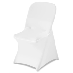 Valge veniv toolikatete komplekt, pol&uuml;ester ja spandex, 30 osa, kuni 33,86 cm k&otilde;rge