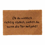 Kookosekiududest uksematt Relaxdays, 60 &times; 40 &times; 1,5 cm