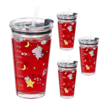 Lasteklaasid Relaxdays 10044962.0, 2 tk, 9 &times; 15,5 &times; 9,5 cm