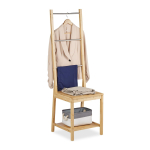 Riietumisool Relaxdays, 3 pulka ja 2 riiulit, 42 &times; 133 &times; 40 cm