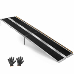 Ratastooliramp VEVOR HXZDPD120, kokkupandav, 304,5 &times; 74,5 &times; 7,5 cm