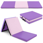 Spordimatt, kokkupandav, Roosa/lilla, 6 &times; 2 &times; 2 tolli