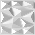 Seinapaneelid, 50 tk, Valged, 30 &times; 30 &times; 2 cm