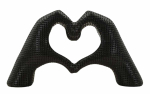 Skulptuur Lover, Must, 25 &times; 13,5 &times; 7,5 cm