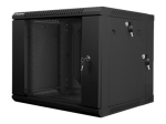 19-tolline seina rack-kapp Lanberg WF02-6609-10B, 9U, kaheosaline, Must
