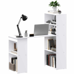 Kirjutuslaud Homcom 120x55x120cm, valge