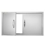 Grilluks, 863x482 mm, roostevabast terasest, kahekordne, s&uuml;vistatud