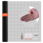 Vin&uuml;&uuml;lkattega tsingitud traatv&otilde;rgust aed, 183x30,4 m, 1/2 tolli.