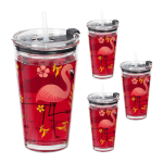 Kokteiliklaasid Relaxdays 10044964.0, 4 tk, 9 &times; 15,5 &times; 9,5 cm