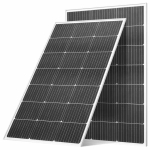 Monokristallilised p&auml;ikesepaneelid VEVOR, 2 tk, kumbki 100 W, 89,5 &times; 58 &times; 3 cm