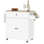 K&ouml;&ouml;gik&auml;ru Homcom 106x42x87cm, valge/helesinine pruun v&auml;rv