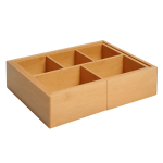 Lauaorganisaator Homcom 24,6x17,6x7cm, helepruun v&auml;rv