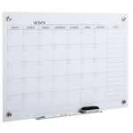 Plaat-kalender Vinsetto 90x60cm, valge v&auml;rv