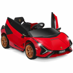 Laste elektriauto 108x63,5x40,5cm, punane/must v&auml;rv
