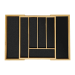 S&ouml;&ouml;giriistade kandik 5x28,5x33cm., helepruun/must v&auml;rv