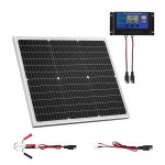 50W 12V Mono p&auml;ikeselaadija MPPT kontrolleriga IP65