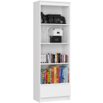 P&otilde;randariiul CLP R60, 4 riiulit ja 1 sahtel, Valge, 60 &times; 180 &times; 35 cm