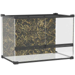 Roomajate terraarium, 48 l, kivimustriga tagapaneel, 50 &times; 35 &times; 30 cm