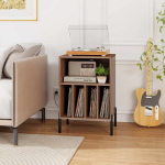 P&otilde;randale paigaldatav TV-laud plaadim&auml;ngijale, 15 vin&uuml;&uuml;lplaati, 2 pistikupesa, 2 USB- ja 1 C-t&uuml;&uuml;pi port, 53 &times; 78,5 &times; 45 cm