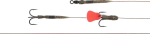 Konksuga lips Fox Rage Predator Twin Treble Trace, 52 cm nr 8 kidaga, 40 lb