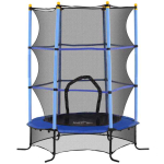 Trampoliin Homcom 163x163x190cm, must/punane v&auml;rv
