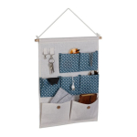 Rippuv korraldaja 60x39x2cm., sinine/kreem/helepruun