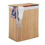 Pesukorv 2 sektsiooniga 63x55x35cm, 95L., helepruun/valge