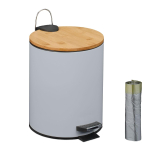 &Uuml;mmargune pr&uuml;gikast Relaxdays, jalgpedaaliga, 5 l, &Oslash; 20,5 &times; 26 cm
