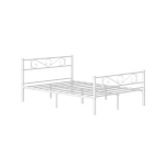 &Uuml;heinimese voodiraam VASAGLE RMB061W01, 90 &times; 190 cm, Valge, 207 &times; 86,2 &times; 141,5 cm