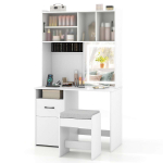 LED-peegliga tualettlaud, Istmega, 100 &times; 170 &times; 50 cm