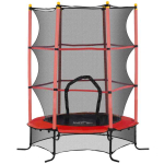 Batuut Homcom 163x163x190cm, musta/punast v&auml;rvi