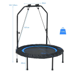 Fitness trampoliin 101x130,5cm, must/sinine v&auml;rv