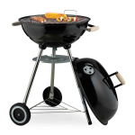 S&ouml;egrill Relaxdays, L-suurus, Must, 46 &times; 89 &times; 58 cm