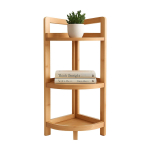Nurgariiul Relaxdays, 3 riiulitasapinda, Pruun, 23 &times; 77 &times; 23 cm