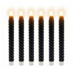 LED-k&uuml;&uuml;nalde komplekt Relaxdays, 6 tk, Must, 25 &times; 2,2 cm