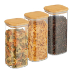 Toidu s&auml;ilitusanumad Relaxdays, 3 tk, 1500 ml, 10 &times; 21,5 &times; 10 cm