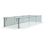 Aia turvav&otilde;rk Outsunny 125x373x62.5cm., roheline