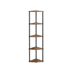 Riiul 38,3x27x139cm., pruun/must