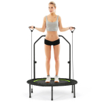 Fitness-trampoliin 101x130,5cm, musta/rohelise v&auml;rviga