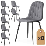S&ouml;&ouml;gitoa toolid LUMO, 8 tk, hall/must, 45,5 &times; 87 &times; 43,5 cm