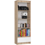 P&otilde;randariiul CLP R60, 4 riiulit, 1 sahtel, tamme/valge, 60 &times; 180 &times; 35 cm