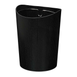 Paberikorv Relaxdays, 9 l, Must, &Oslash; 23 &times; 30 cm
