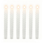 LED-k&uuml;&uuml;nalde komplekt Relaxdays, 6 tk, Valge, 25 &times; 2,2 cm