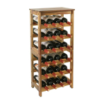 Veiniriiul Relaxdays, horisontaalne hoidmine, 24 pudelile, Pruun, 24 &times; 82 &times; 36 cm